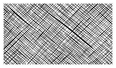 Abstract crosshatch mesh texture with overlapping lines in grunge style © Katarzyna