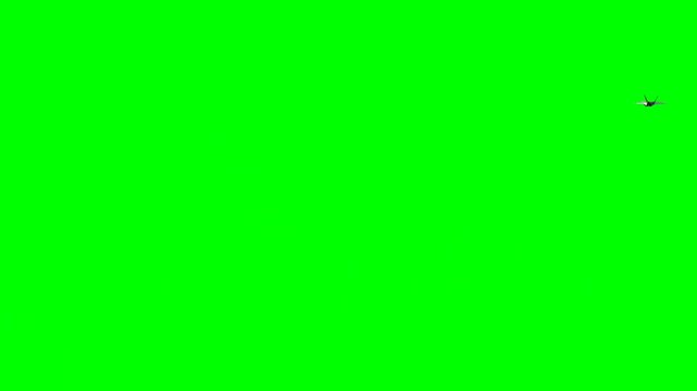 Realistic F-22 Raptor Fighter Jet Flying Over Modern City Skyline &ndash; Green Screen Background, 4K UHD