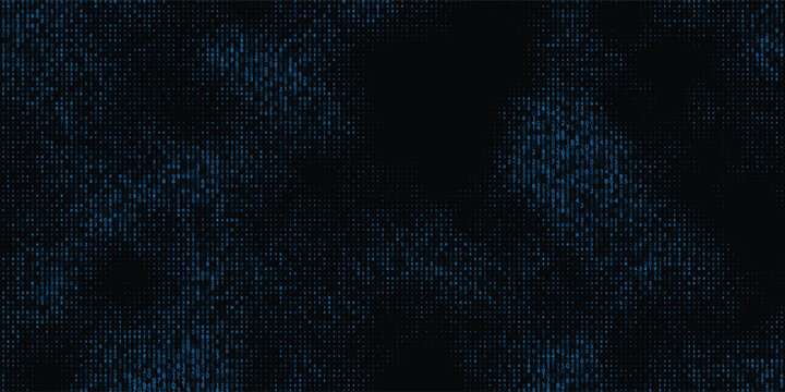 Intricate Blue Coding Texture on Abstract Cyber Composition geometric illustration
