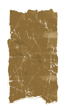 Realistic overlay of paper texture with uneven edges and scratches for the design of retro vinyl album cover. Overlay stamps collection, vintage effect.