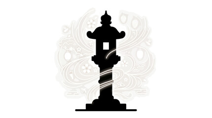 Black silhouette of a chess piece. © Afi