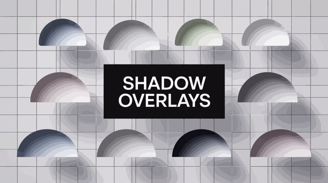shadow overlays on tiled wall grid semicircle arc shade lighting effect graphic design element modern minimalist abstract background pattern architecture interior