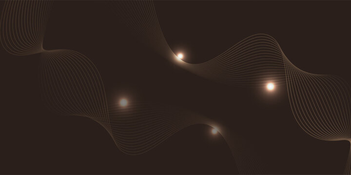 Abstract minimalisist gold brown wave Geometrical Background, Connection wave structure gradient opacity