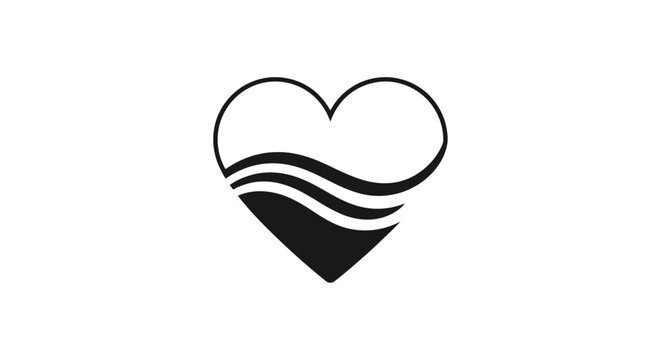 Heart Icon Symbol Design.
