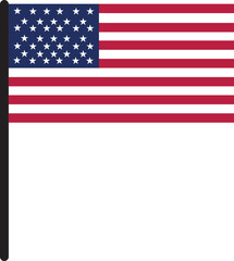 Fototapeta premium American Independence Day Red and Blue Stars Illustration, 4th of July Patriotic Stars and Confetti Illustration, USA Independence Day Blue and Red Stars Element, Patriotic Red Blue Stars Illustration