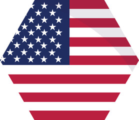 Fototapeta premium American Independence Day Red and Blue Stars Illustration, 4th of July Patriotic Stars and Confetti Illustration, USA Independence Day Blue and Red Stars Element, Patriotic Red Blue Stars Illustration
