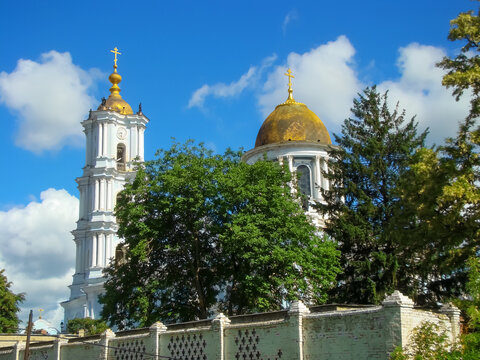 
Orthodox cathedral against the blue sky.