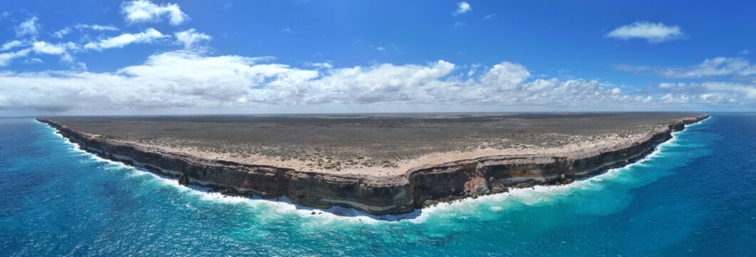 Spectacular aerial photo of Bunda Cliffs Nullabor South Australia