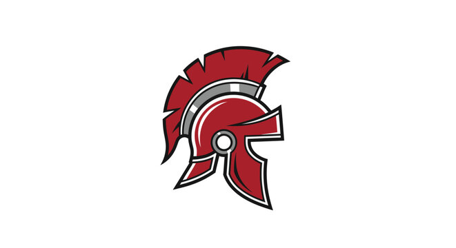 Spartan Helmet Logo - Warrior Symbol