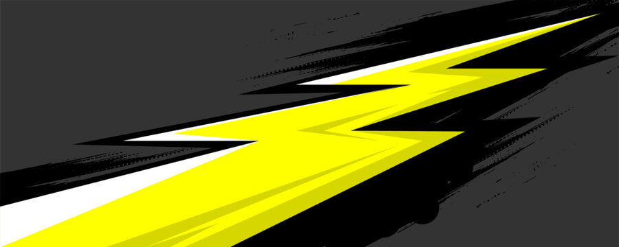Racing Stripes Yellow Flash decals