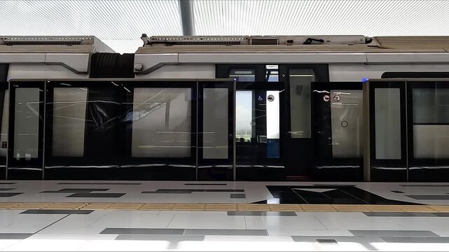 Platform screen doors are closing