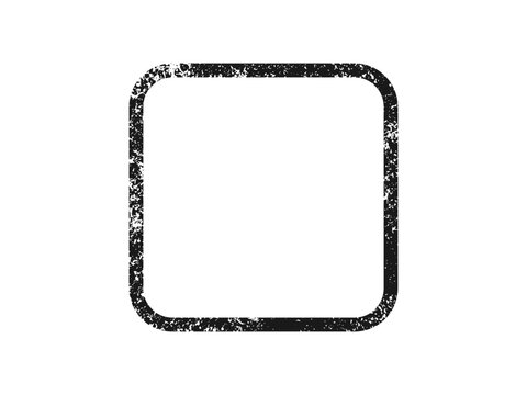Grunge border in rounded square form