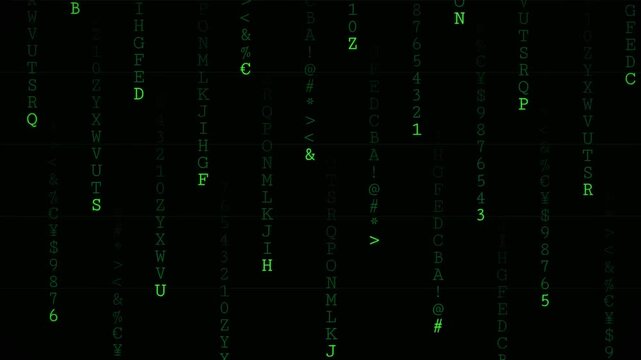 Digital Matrix Code Rain with Crashing Prices and Sale Discounts