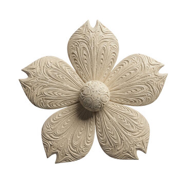 Isolated decorative vintage flower embellishment