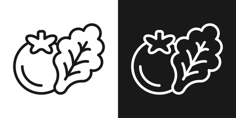 Naklejka premium Fresh Delivery Icon In Black And White Line Style