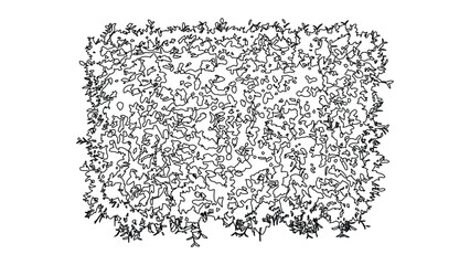 Shrub hedge top view illustration for landscape design floor plan architectural rendering. © Sara Studio