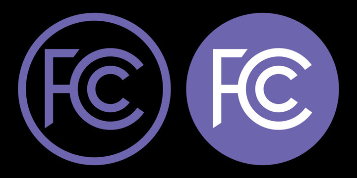  FCC Regulatory Compliance Certification Icon Set