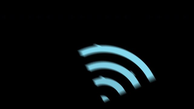 Wifi, Togle and Tool Icons Animation on Transparent