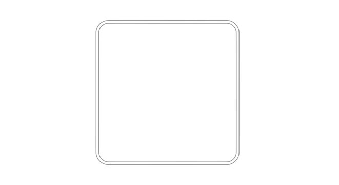 Blank Rounded Square Outline