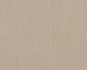 Fototapeta premium Natural beige linen canvas fabric texture showing coarse weave pattern for artistic background and material surface backdrop.