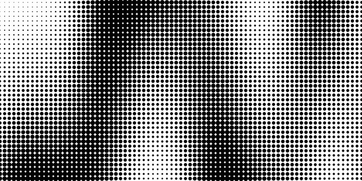 Halftone dotted abstract background. Grain gradient texture background with dots. Noise Stipple pointillism pattern. Sand, grain, grunge stipple effect. Abstract texture, vector illustration. modern