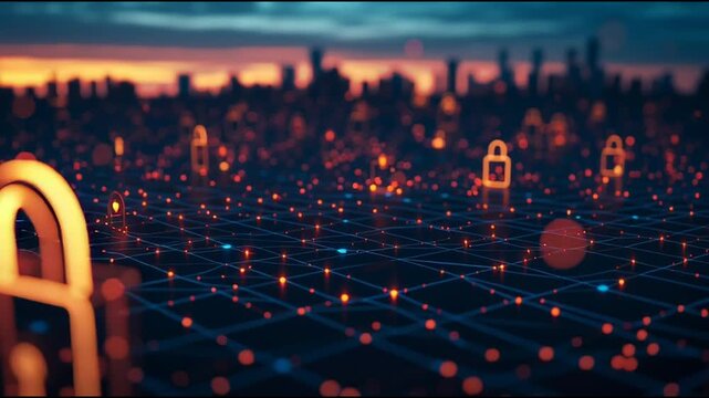 cloud computing technology cyber security , innovative Smart city and graphs with statistics to analyze business potential and predict future developments in company growth. 