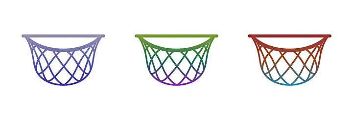 Basketball hoop nets in different colors © FOYJUL