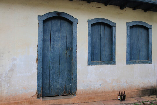 Arquitetura Colonial Hist&oacute;rica em S&atilde;o Bartolomeu, Ouro Preto, Minas Gerais, Brasil