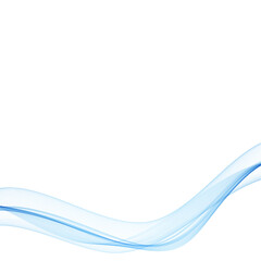 Obraz premium Blue wavy stream of motion waves. Abstract background. eps 10