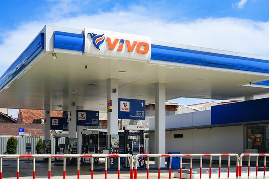 Vivo station is a facility that sells fuel and engine lubricants for motor vehicles on June 3, 2026 in Bogor, Indonesia