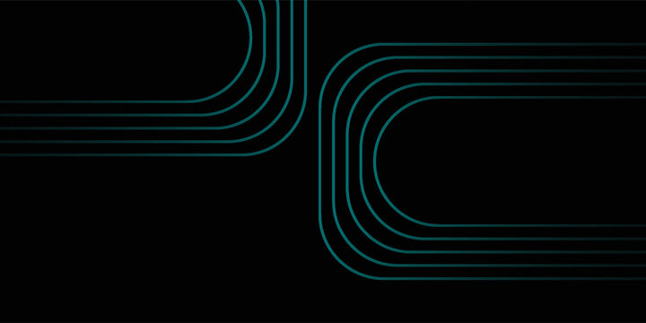 Abstract linear maze background. Black and white. Vector illustration, flat design
