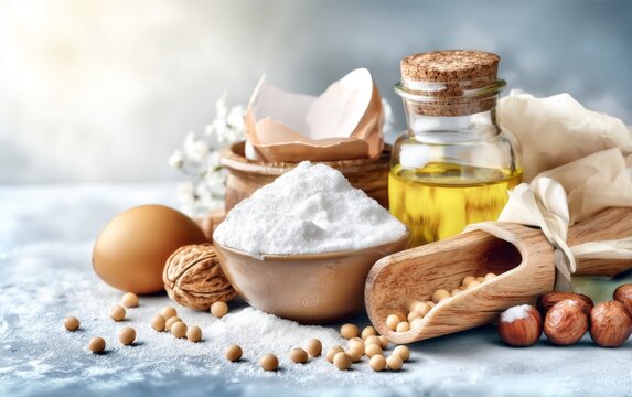 Ingredients for Culinary Techniques with Soy Lecithin and Spherification in an Elegant Setting