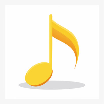 Yellow Eighth Note Icon