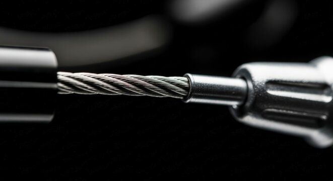 Close-up of metal drill bits.
