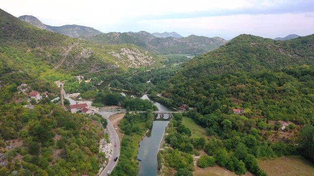 Rijeka Crnojevica magical view of river meandering
