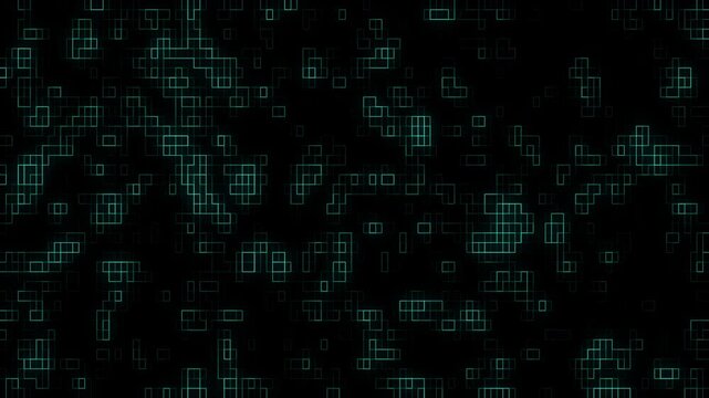 Abstract futuristic HUD interface with glowing digital elements and cyber technology design. Ideal for tech presentations, gaming visuals, and sci-fi productions.