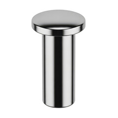 Obraz premium Stainless steel screw with flat head and smooth shaft