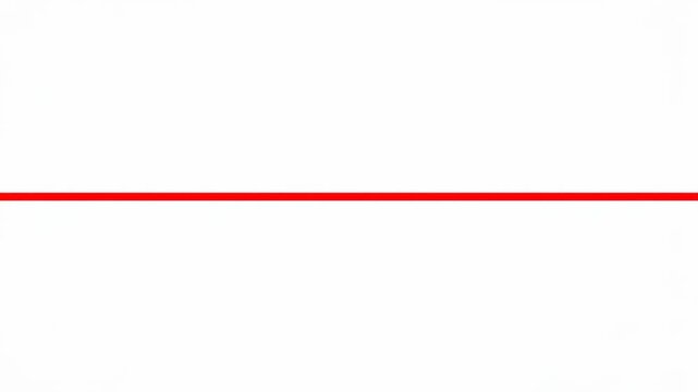 Red line material with white background, red line dynamic video pixel