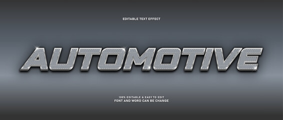 Automotive Metallic Carbon Fiber Editable Text Effect EPS Template © Muh