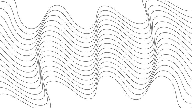Abstract topography line pattern background seamless fluid wave texture vector