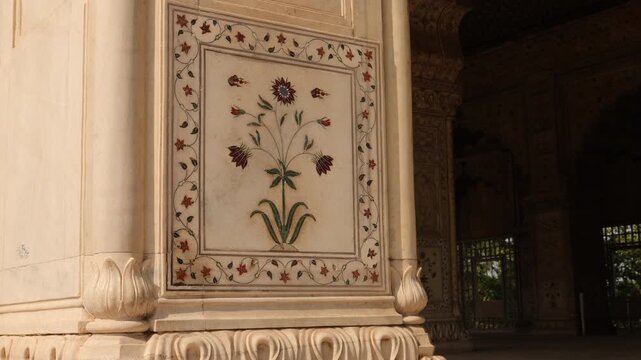 some glimpses of fort in delhi india. from outside to inside view