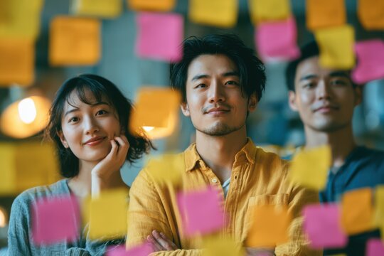 Strategy in Color &mdash; Young Asian Entrepreneurs and Their Sticky Note Vision Board
