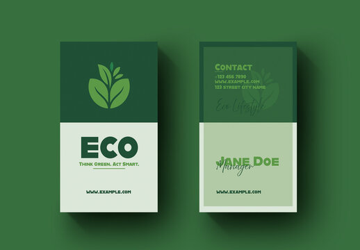 Eco Business Card Design