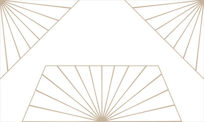 Monoline Art Deco Geometric Corner © WHY