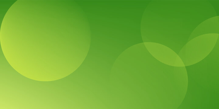 abstract grenn background with cirle shapes