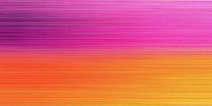 Vibrant horizontal lines blend from deep purple to bright orange