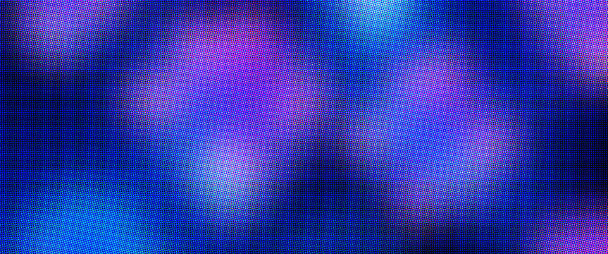 Vibrant blue and purple bokeh background, abstract blurred light texture, dynamic digital pattern for modern design, futuristic overlay