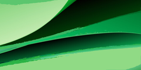 abstract green gradient flowing curves smooth artwork © Ratan