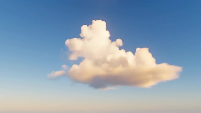 White clouds floating in the blue sky, white clouds floating in the blue sky