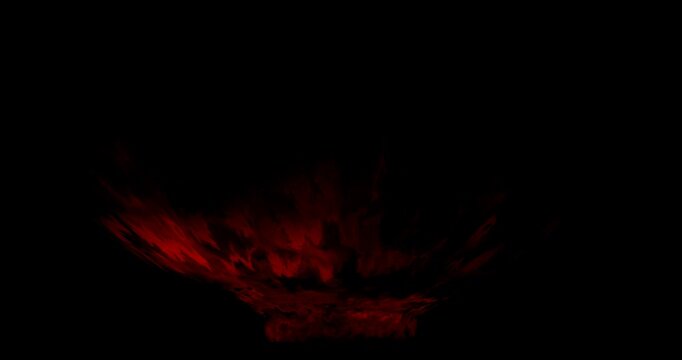 fire portal effect on black background